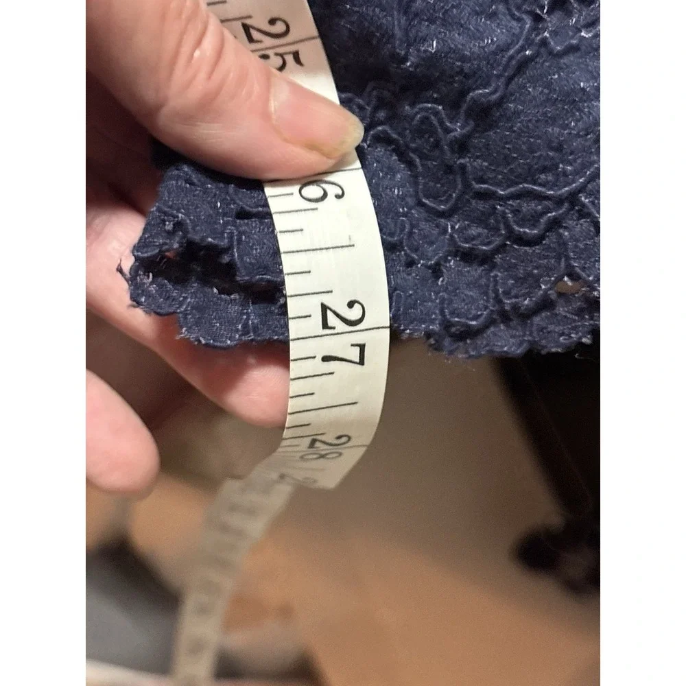 Free People Womens Pants Size XS Wild Laces Pull On Crop Flare Blue Lined Floral
